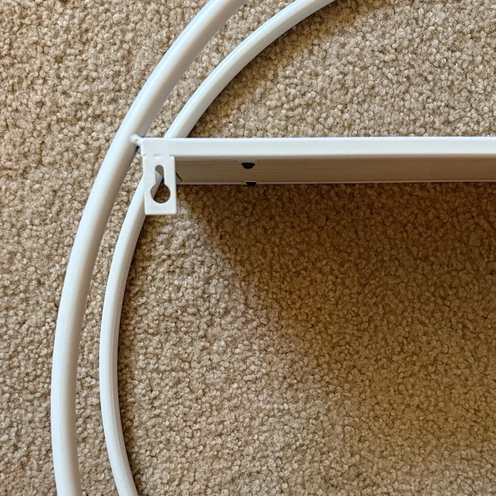 Premier Home White Circular Display Shelf